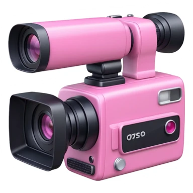 videocamera pink sticker