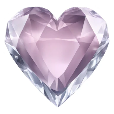 Heart shaped 56-carat crystal diamond sticker