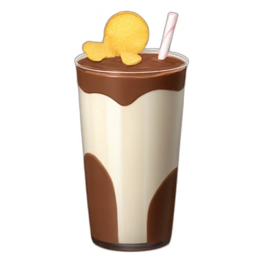 chocolate milk and crisps sticker