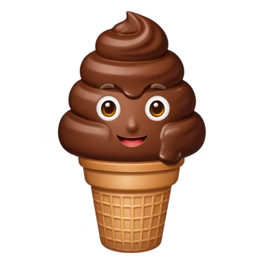 chocolate ice cream sticker