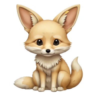 fennec fox sad sticker
