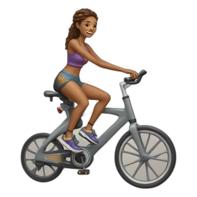 Bohemian spin bike sticker