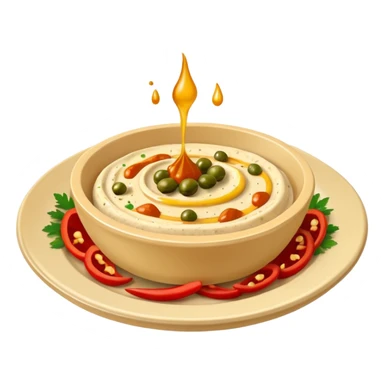 hummus plate sticker