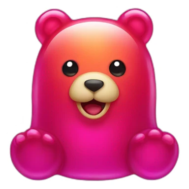 Jelly bear sticker
