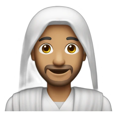 Arab with long hair sticker