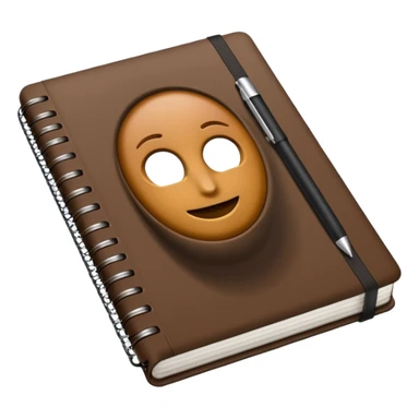 Notebook da apple em tons marrom  sticker