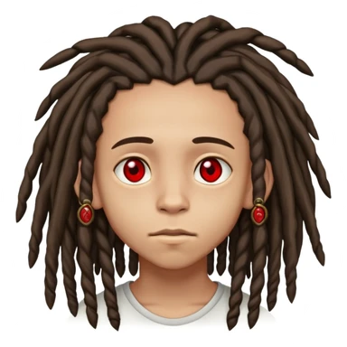 A 15 year old kid that looks high and lightskin with dreads sticker