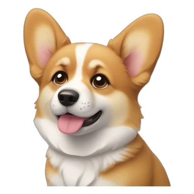 Corgi puppy sad sticker