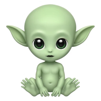 baby miskis alien sticker