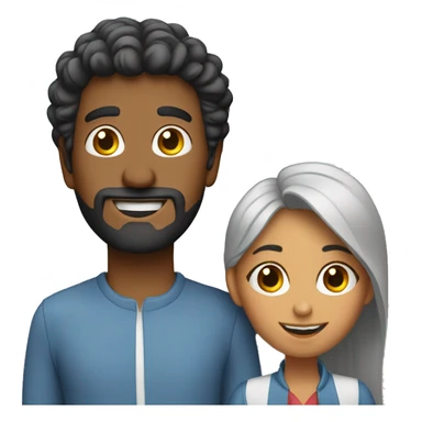 Pareja charlando sticker