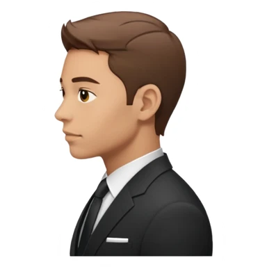 Man in suit side sticker