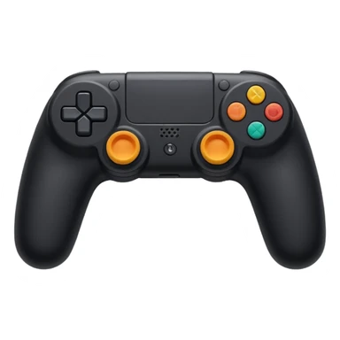 A black play station handle  sticker
