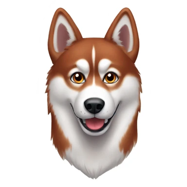 Red husky sticker