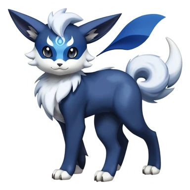 Meowstic-Absol-Pokémon-Fakémon-hybrid-creature (full body) sticker
