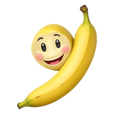 Funny banana sticker