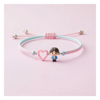 kpop fan bracelet, cute, expressive, minimal style sticker