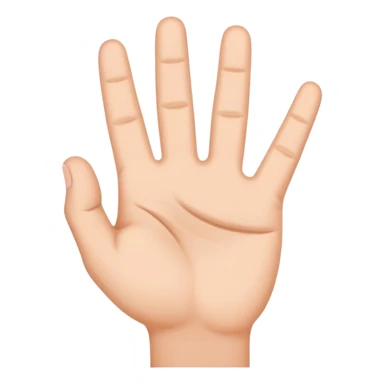 Hand sign in the shape of the letters HK as sticker