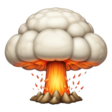 Atomic bomb explosionBig scary atomic bomb mushroom cloud sticker