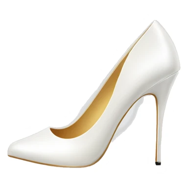 white high heels, stiletto sticker