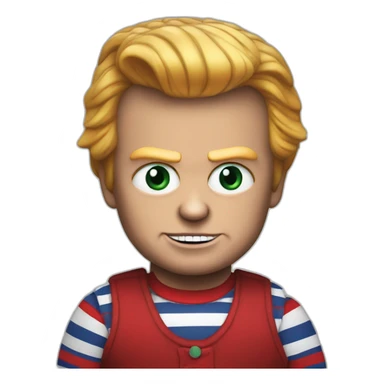 Trump as chucky sticker