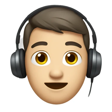 interpreter with headphones sticker