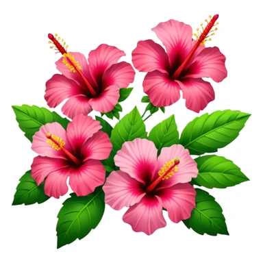 hibiscus flower bouquet
 sticker