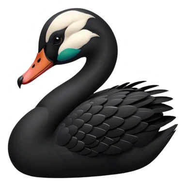 Black swan sticker