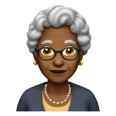 old black lady sticker