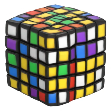 Rubics' cube sticker