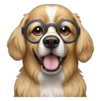 Dog with googles sticker