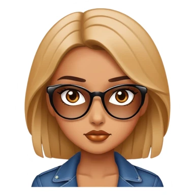 fashionable girl with attitude posing sticker