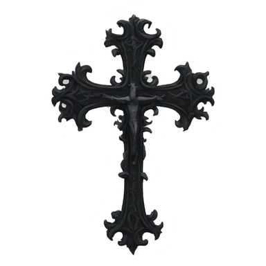 goth cross sticker