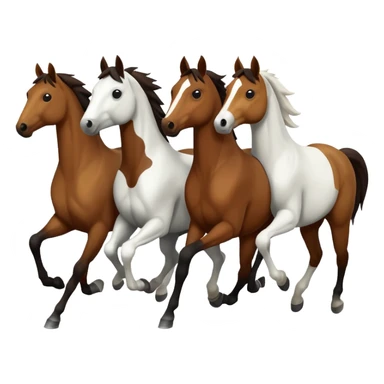 moins de chevaux sticker