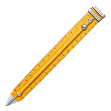 penis made out of a ruler sticker