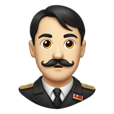 Hitler et sa moustache sticker