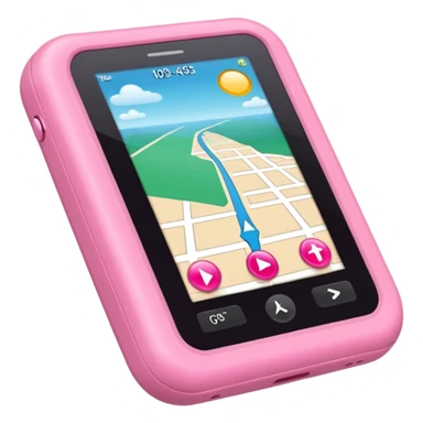 pink gps sticker