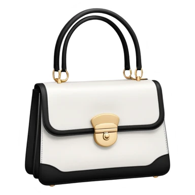 white and black designer bag sticker