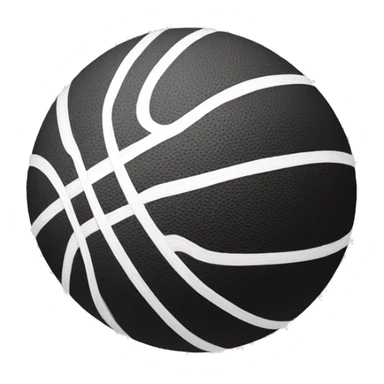 Basket ball black and White sticker