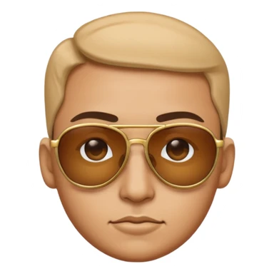 Face emoji with side eye and lowers sun glasses  sticker