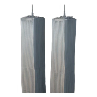 twin towers hit by plane sticker