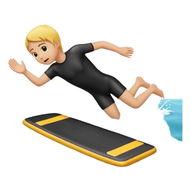 Mobile phone falling off body board into sea sticker
