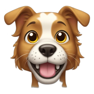 Cartoon dogcat  sticker