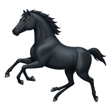 i want a black, running, stallion  sticker