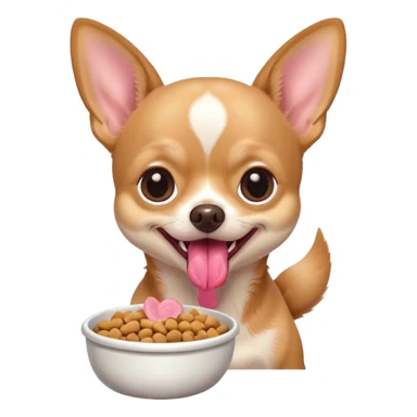 Chihuahua dog food area sticker