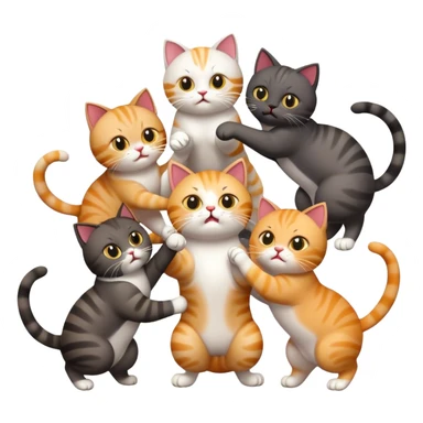 Bagarre mais mignon  sticker