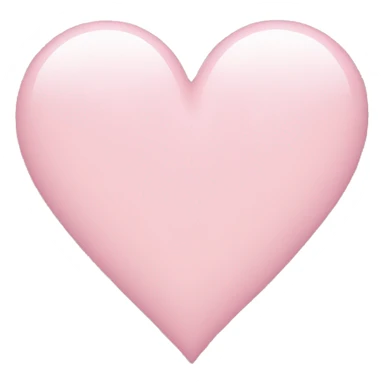 light pink heart  sticker