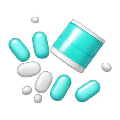 Magnesium supplement and pills sticker