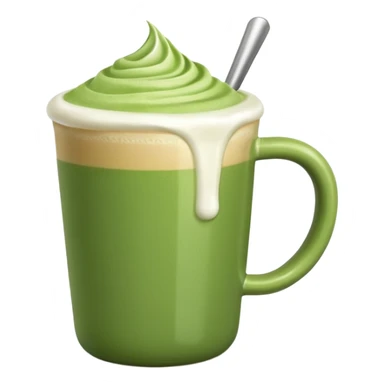 a matcha latte sticker