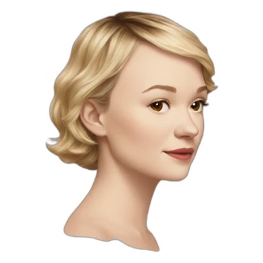 carey mulligan head only sticker