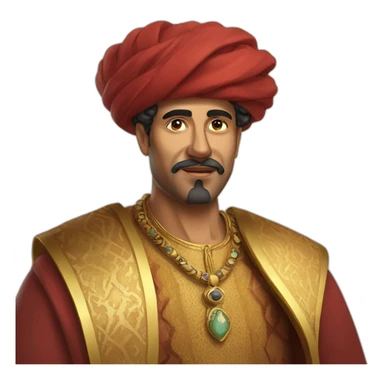 moroccan king sticker